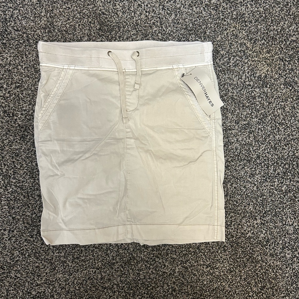 Denver Hayes Cream Mini Skort  Lightweight Casual